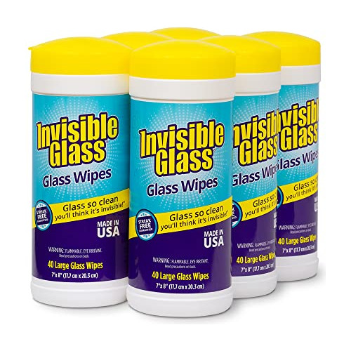 Invisible Glass *******pk 40 Toallitas De Limpieza De Vidrio