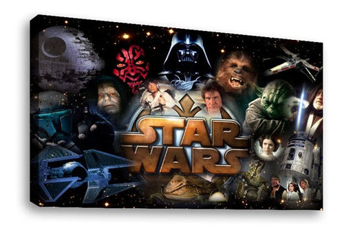 Cuadro Decorativo Canvas Moderno Star Wars Póster 3