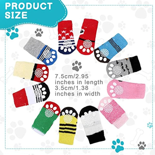 48 Calcetines Antideslizantes Para Perros Pequeños