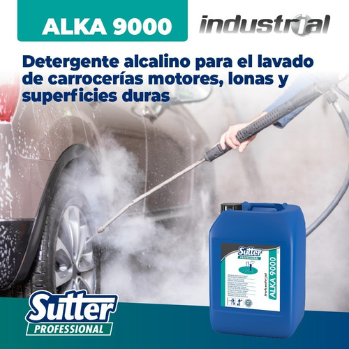 Imagen 3 de 10 de Detergente Alcalino Sutter Alka 9000 Desengrasante Hidrolava