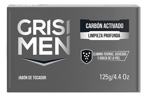 Grisi Men Carbon Activado Jabón De Tocador 125g