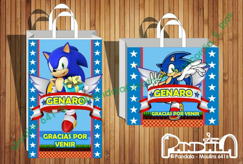 Bolsitas Para Sorpresitas Sonic X 10