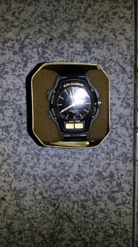 Relógio Casio Anadigi Aw 24 2318 Preto/dourado