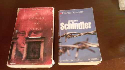 Libro La Lista De Schindler Y El Código Da Vinci