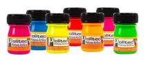 Comprar Set 7 Pinturas Acrilicas Neon 20ml Politec Colores Surtidos