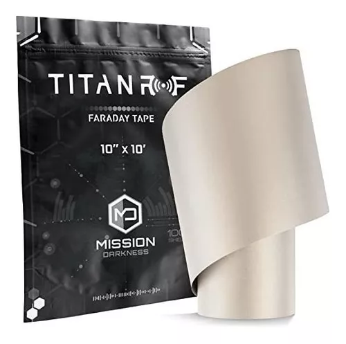 Titanrf Cinta Faraday Para Bloqueo Emi Rf 1rollo 25.4cm X3m