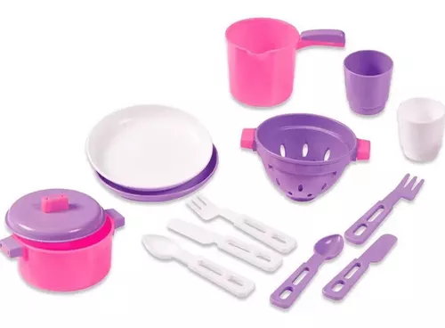 Kit Infantil Limpeza Completa Tateti Rosa - Bertolace Móveis e Eletro