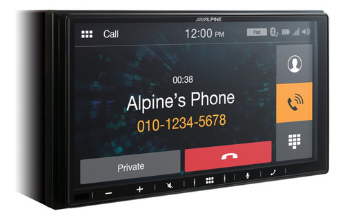 Autoestereo Alpine Pantalla Lcd Táctil 7 Pulgadas 2 Din 4 Ch Negro