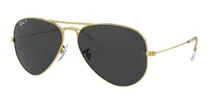 Comprar Lentes Rayban Aviadores Negro-dorado Lentes De Sol Clásicos