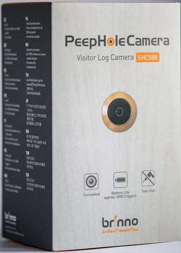 Camera Segurança Olho Magico Porta Tela Lcd Brinno Shc500