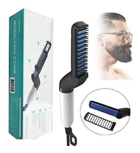 Peine Cepillo Alizador Moldeador Para Barba Plancha Cabello