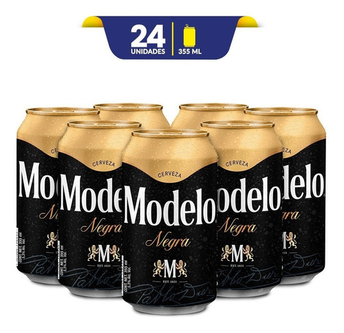Cerveza Oscura Negra Modelo 24 Latas De 355ml C/u | MercadoLibre