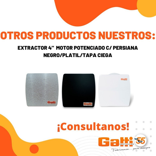 Imagen 8 de 9 de Extractor De Baño 4 (10 Cm) Potenciado C/ Persiana Incluida