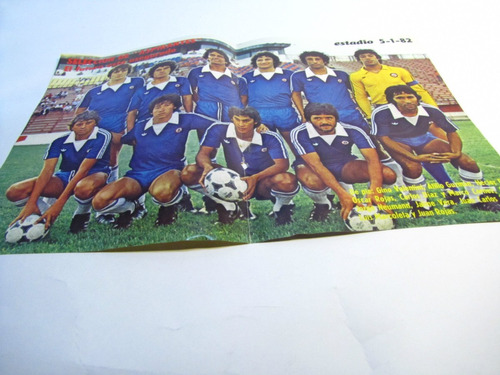 Poster Selección De Chile Formacion 1982