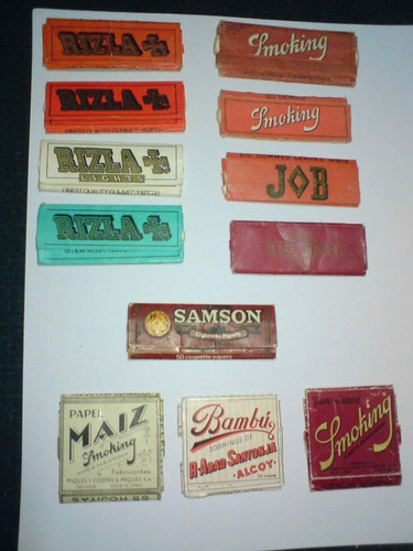 Coleccion De Envases De Papel Arroz Smoking