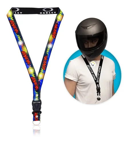 Llavero Seguridad Moto Cordón Elástico Motocicleta Lanyard