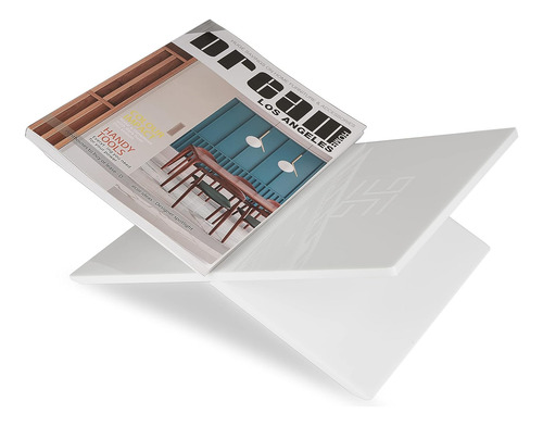 Honygebia White Acrylic Book Stands - Cross Frame Acrylic...