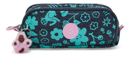 Estojo Três Zíperes Gitroy Original Kipling Magical Print