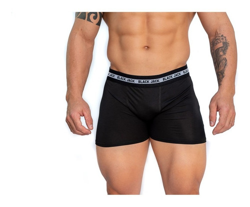 Kit 15 Cuecas Box Boxer Black Jack Lisas Promoção Atacado