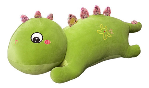 Hermoso Peluche Diseño Lindo Dinosaurio Verde Almohada 