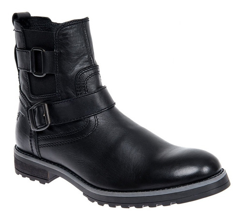 Bota Heavy De Caballero  Goodyear 32mp Color Negro