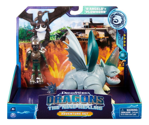 Set De Aventuras Dragons The Nine Realms Plow Horn & Angelo