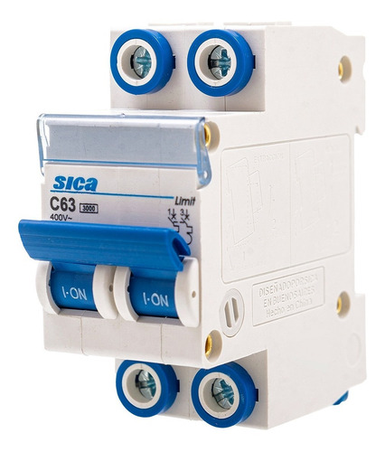 Imagen 7 de 10 de Combo Termica 63a + Disyuntor 25a Bipolar Sica