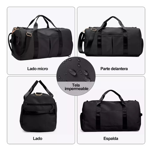 Maleta Gaoy L4-53 49cm De Ancho X 25cm De Alto X 24cm De Profundidad Color Negro