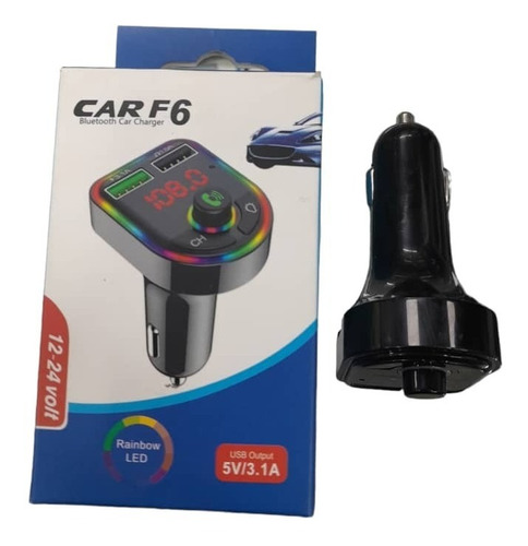 Cargador De Carro Bluetooth 5v/3.1a Carf6 