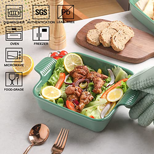Plato De Cerámica Para Hornear Sweejar, 9 X 9 Para Tartas, C