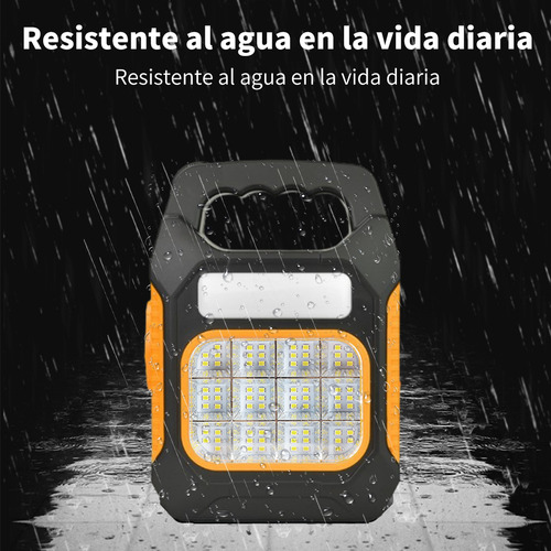 Lamparas Recargables Led Solar Portátil Acampar 2pz