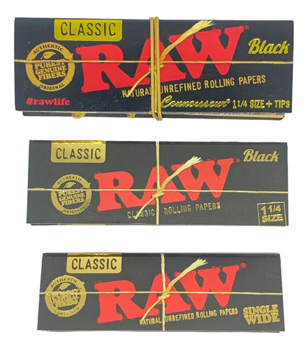 Kit Raw #4 Black Papeles Para Armar 