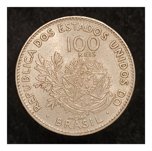 Brasil 100 Reis 1901 Sin Circular Km 503