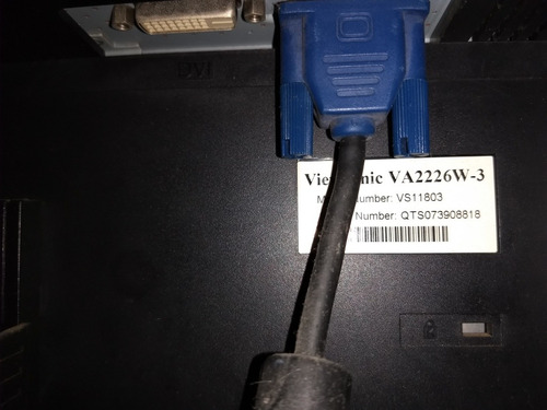 Monitor Para Computadora Marca Viewsonic (Usado)