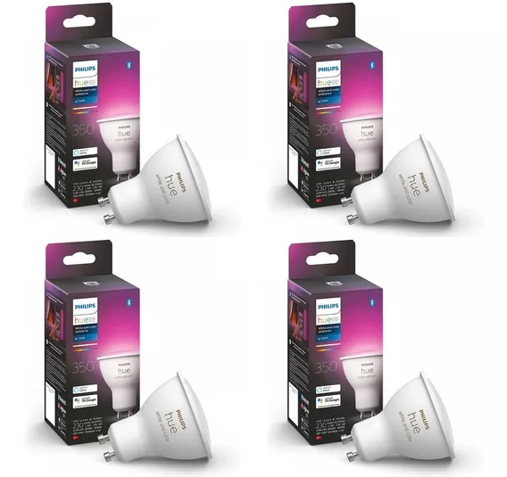 Philips Hue Lámpara Individual Gu10 Color X 4 Unidades