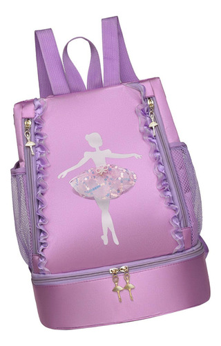 Bolsa De Baile De Ballet Con Cierre De Ballet Para Niña, Par