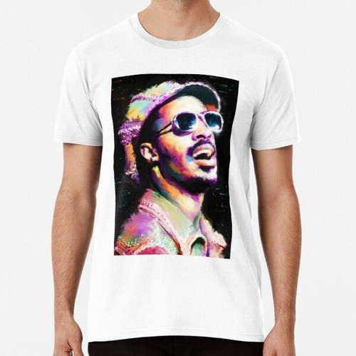 Remera Stevie Wonder Arte Pop Colorido Abstracto Stevie Wond