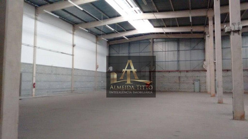 Excelente Galpão Para Locação Em Condomínio Logístico Com 1.298,83 M² Em Barueri/sp - Confira! - Ga0400