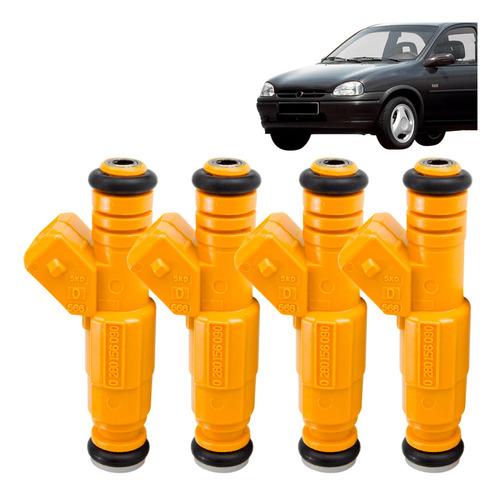 4x Bicos Injetores Corsa Pick-up 1.6 Gasolina Mpfi 1996 1997 1998 1999 2000 2001 2002 2003 0280156090
