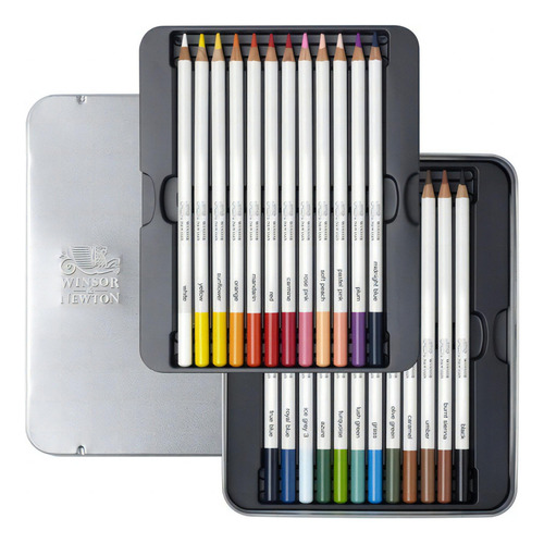 Lata 24 Lapices Winsor And Newton Acuarelables Studio