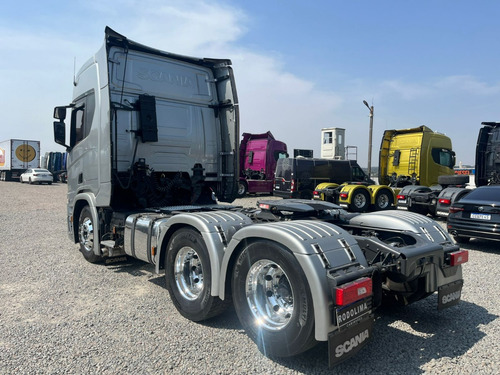 Scania R 450 Cinza 6x2 2021 Susp. Ar Teto Alto R450 Retarder