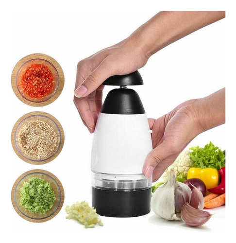 Triturador De Alimentos Manual Com Lâmina Rotativa