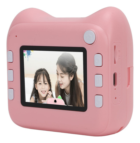 Mini Impresora Rosa Con Impresión Térmica De 48 Mp Y 2.4 Pul