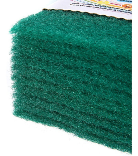 Imagen 7 de 7 de Fibras Multiusos Verde Para Limpieza Del Hogar 10 Piezas