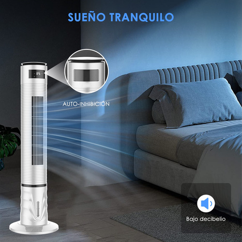 Ventilador Vertical De Torre Para Aire Acondicionado 120cm 34 Cm Blanco