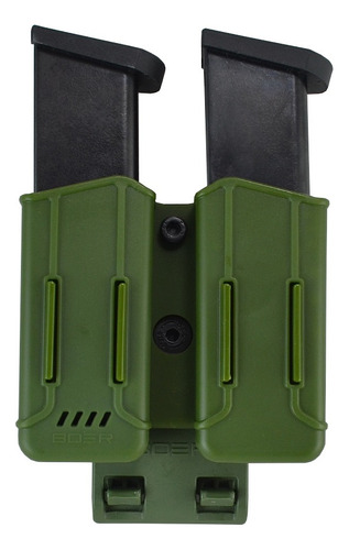 Imagen 4 de 10 de Funda Pistolera Táctica Nivel 2 Glock Porta Cargador Doble