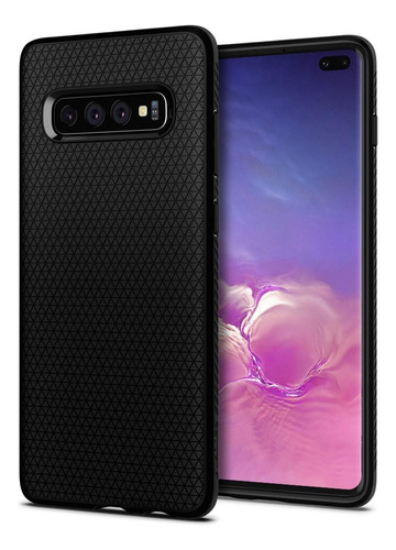 Capa antiimpacto para Samsung Galaxy S10 Spigen Liquid Air Cor Negro