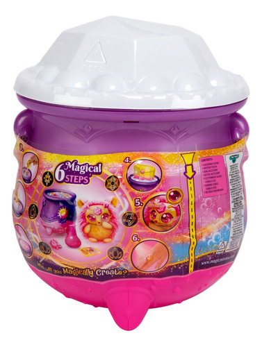 Magic Mixies Caldero Gema Sorpresa Shimmerverse Magical Bordó