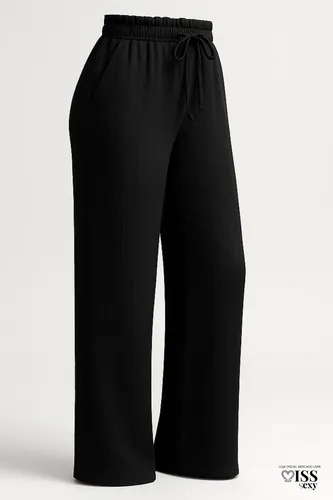 Calça Feminina Alfaiataria Wide Leg Social Pantalona