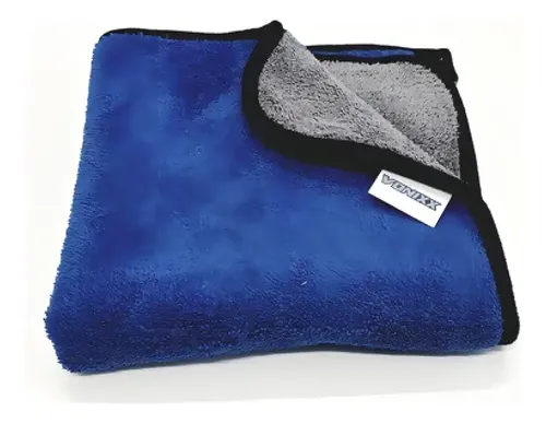 Flanela Microfibra Vonixx 600gsm 40x40cm Azul Superabsorvente Sem Fiapos